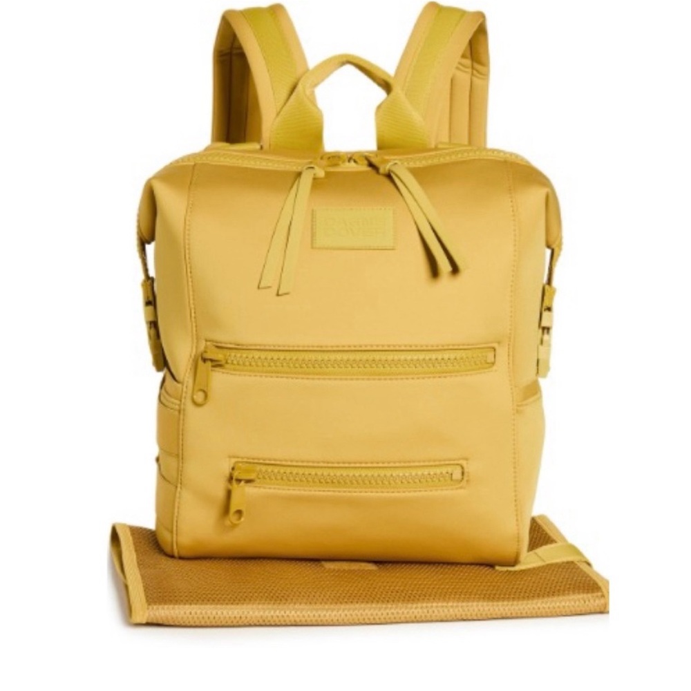 Like new - Dagne Dover Indi Neoprene Diaper Backpack - Small - Yellow  Ochre